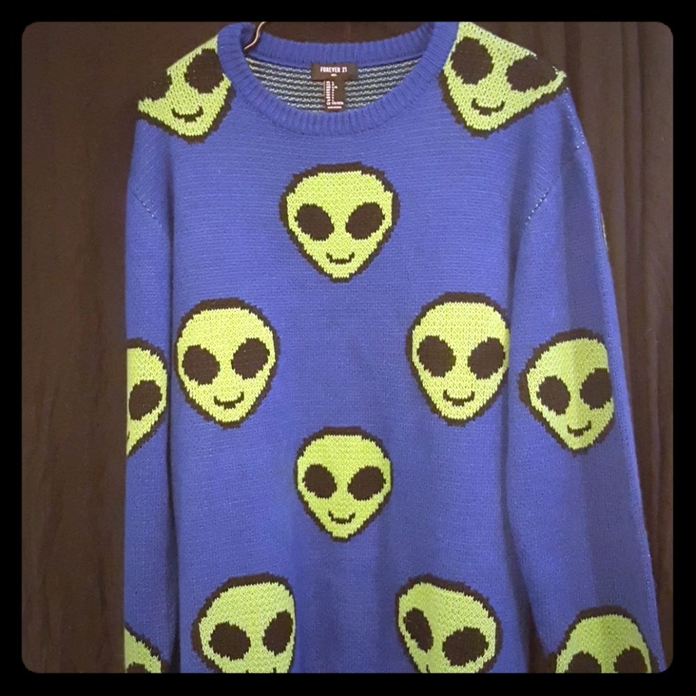 Alien Print Sweater